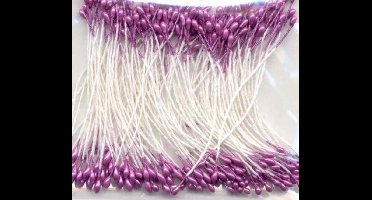 Meeldraadjes parel violet 1 Millimeter 144 Stuks