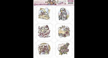 Nr. 1 Topper Celebrations 3D-Uitdrukvel Push-Out Yvonne Creations