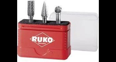 RUKO 116001 Freesset Hardmetaal Schachtdiameter 6 mm 3-delig