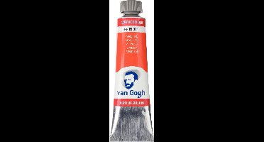 Van Gogh Acrylverf Rood - Acrylpaint - 311 Vermiljoen - Acrylic Verf Paint - Acrylaatverf - Rode Hobbyverf - Watergedragen Verf - Sneldrogende Pigmentrijke Verf - 40ml