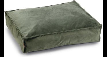 Designed by Lotte Nalino - Hondenkussen - Fluweel - Velvet - Groen - 70x55x15 cm