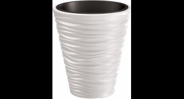 Bloempot Buiten Rond Sand 35cm WIT Prosperplast