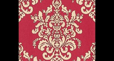KLASSIEK BAROK BEHANG - Beige Rood Metallic - AS Creation Hermitage 10