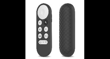 Hoesje geschikt voor afstandsbediening Google Chromecast (2020 - heden) - Siliconen soft case - Zwart