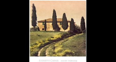 Kunstdruk Elisabeth Carmel - Tuscan Farmhouse 45x50cm