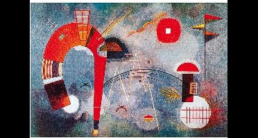 Kunstdruk Wassily Kandinsky - Rond et pointu 100x70cm