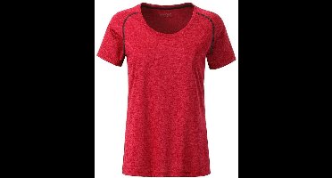 James and Nicholson Dames/Dames Sport T-Shirt (Rood gemêleerd)