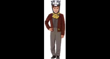 Smiffys - Wind In The Willows Badger Deluxe Kinder Kostuum - Kids tm 4 jaar - Bruin