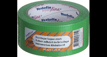 Verlofix Duct Tape Groen – Extra Sterk – 50mm x 25m – Waterbestendig