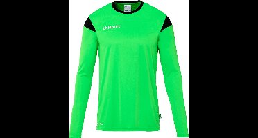Uhlsport Squad 27 Voetbalshirt Lange Mouw Kinderen - Fluo Groen / Zwart | Maat: 116