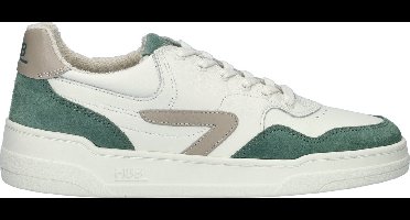 HUB Court-z Sneakers Heren - Leren Sneaker - Wit - Maat 43