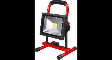 LED Bouwlamp 20W 4000K 1400lm - Oplaadbaar - Rood