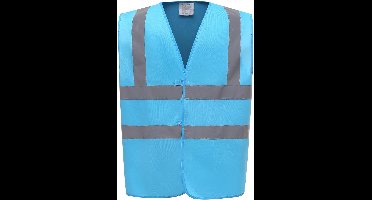 Yoko Signalisatievest met 2 Banden & Bretels YHVW100 - Sapphire - 3XL