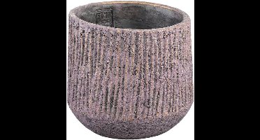 PTMD Bloempot Holden - 21x21x17 cm - Cement - Goud
