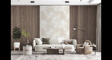 Behang - Fotobehang Subtiel - Structuur - Beige - Breedte 145 cm x hoogte 220 cm