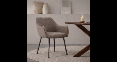 Eetkamerstoel Bo Taupe - Giga Meubel - Set van 2