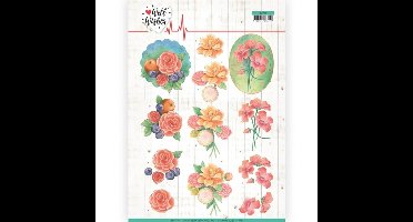 knipvel-3D-Jeanine's Art - A Bunch of Flowers Well Wishes - CD11461 1 stuks