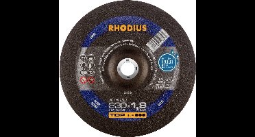 Rhodius 206313 Doorslijpschijf gebogen 230 mm 1 stuk(s) Staal