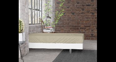 Flanel Premium Hoeslaken Taupe 180 x 200/210