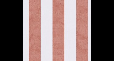 STREPEN BEHANG | Basic - Crème Rood - A.S. Création Lilly & Luis