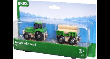 BRIO Tractor met aanhanger - 33799 - uitbreiding voor BRIO World - vanaf 3 jaar
