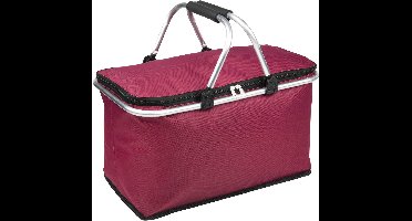 Hi Koeltas - rood - 48 x 28 x 25 cm - boodschappenmand - draagtas - gesoleerde tas - picknicktas