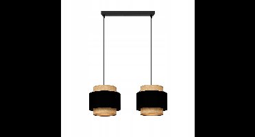 Hanglamp Jute Zwart/Beige Loft - Stijlvol voor Woonkamer & Keuken