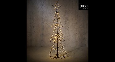 Luca Lighting Kerstverlichting Tree - 53x53x150 cm - Ijzer - Zwart