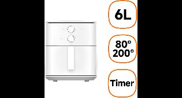 Xiaomi Air Fryer Essential 6L – XL Airfryer met handige kookgids - Gebruiksvriendelijke Airfryer voor het hele gezin