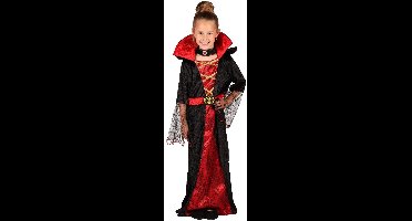 Dracula Kostuum Meisjes - Halloween Kleding Kind - Dracula Pak - Maat 116/128
