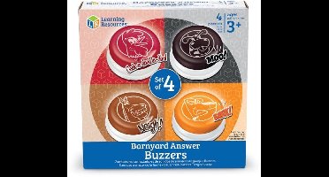 Learning Resources Antwoord buzzers dierengeluiden (set van 4)