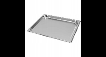 Mega-M Professionele GN 2/3 Bak - 35,4x32,5 cm - Diepte 20 mm - RVS - Gastronorm Tray - Roestvrij Staal - Ondiepe Uitvoering - Ideaal voor Presentatie en Oven