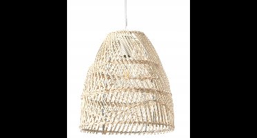 Boho Rotan Hanglamp E27 Beige - Sfeervolle Verlichting voor Woonkamer