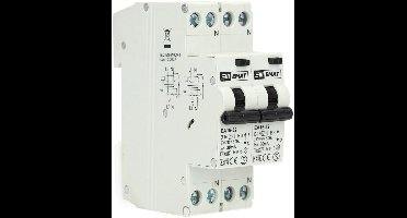 EMAT fornuisgroep aardlekautomaat 2-polig+2 nul 16A B-kar 30mA(85003002)