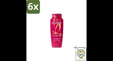 L'Oréal Elvive Color Vive Shampoo 250 ml - Voordeelverpakking - 6 stuks - Gekleurd haar - Highlights