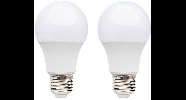Kobi LED Lamp E27 8.5W - 806lm - 3000K - 230V - Standaardvorm - Voor Huiskamer, Eettafel of Wandlamp - 2 stuks
