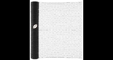 Giardino Zeskant gaas zwart 13/1.0 | geplastificeerd 0,50 m x 5 m 13/1.0 - 1.00m x 5m