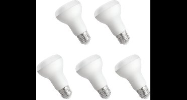 Spectrum LED Reflectorlamp E27 8W - 230V - 715 Lumen - 4000K Neutraal Wit - Natuurlijk Licht - Energiezuinig - 5 stuks