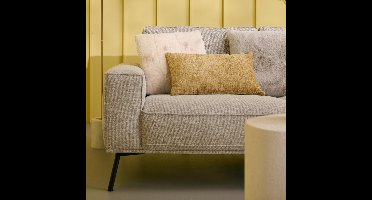 Unique Living Sierkussen Milan - Polyester - Creme/Wit - 45 x 45 x 0 cm (BxHxD)
