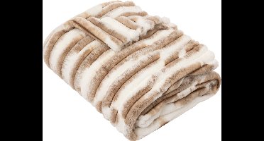 Fééric Lights and Christmas Plaid superzacht - 130x180cm - Beige/Wit