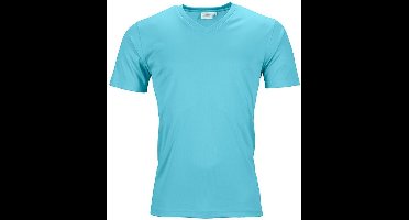 Fusible Systems - Heren Actief James and Nicholson T-Shirt met V-Hals (Lichtblauw)