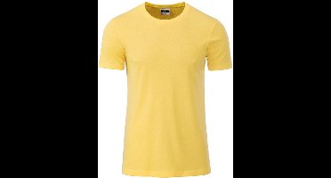 James and Nicholson - Heren Standaard T-Shirt (Lichtgeel)