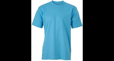 James and Nicholson Unisex Zware Ronde Tee (Hemelsblauw)
