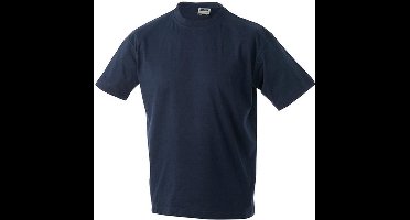 James and Nicholson Unisex Zware Ronde Tee (Marine)