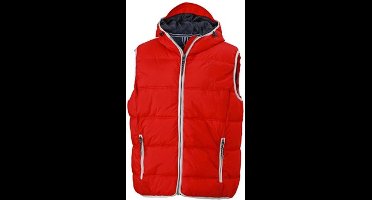 James and Nicholson Heren Maritiem Vest (Rood/Wit)
