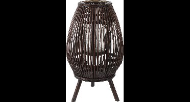 Non-branded Windlicht Jenna 27 X 27 X 46 Cm Hout Bruin