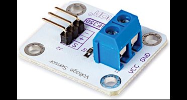 Whadda Spanningssensor, analoog, 0-25 VDC, Arduino, wit