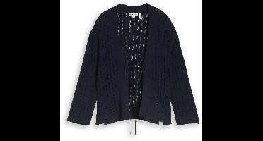 Tom Tailor - Vest met strikdetail - Maat M - sky captain blue