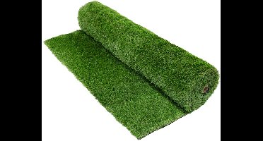 ECD Germany kunstgras rol 100x200 cm 2 m² groen synthetisch nepgras grasmat 35 mm dicht uv bestendig waterdoorlatend onderhoudsvrij slijtvast natuurlijk uiterlijk voor balkon tuin terras buiten huisdiervriendelijk outdoor gazon mat grasmat tapijt