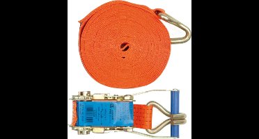 Vorel - Transportband met Ratchet - 12m - 5000 kg - Oranje